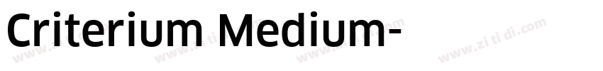 Criterium Medium字体转换